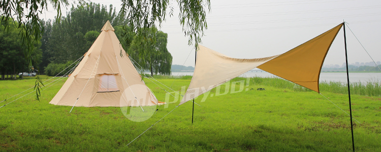 Cheap Goat Tents Luxury Waterproof Tepee Tent 5m Cotton Canvas Camping Teepee Tipi Indian Tent   
